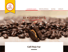 Tablet Screenshot of cafebajasur.com